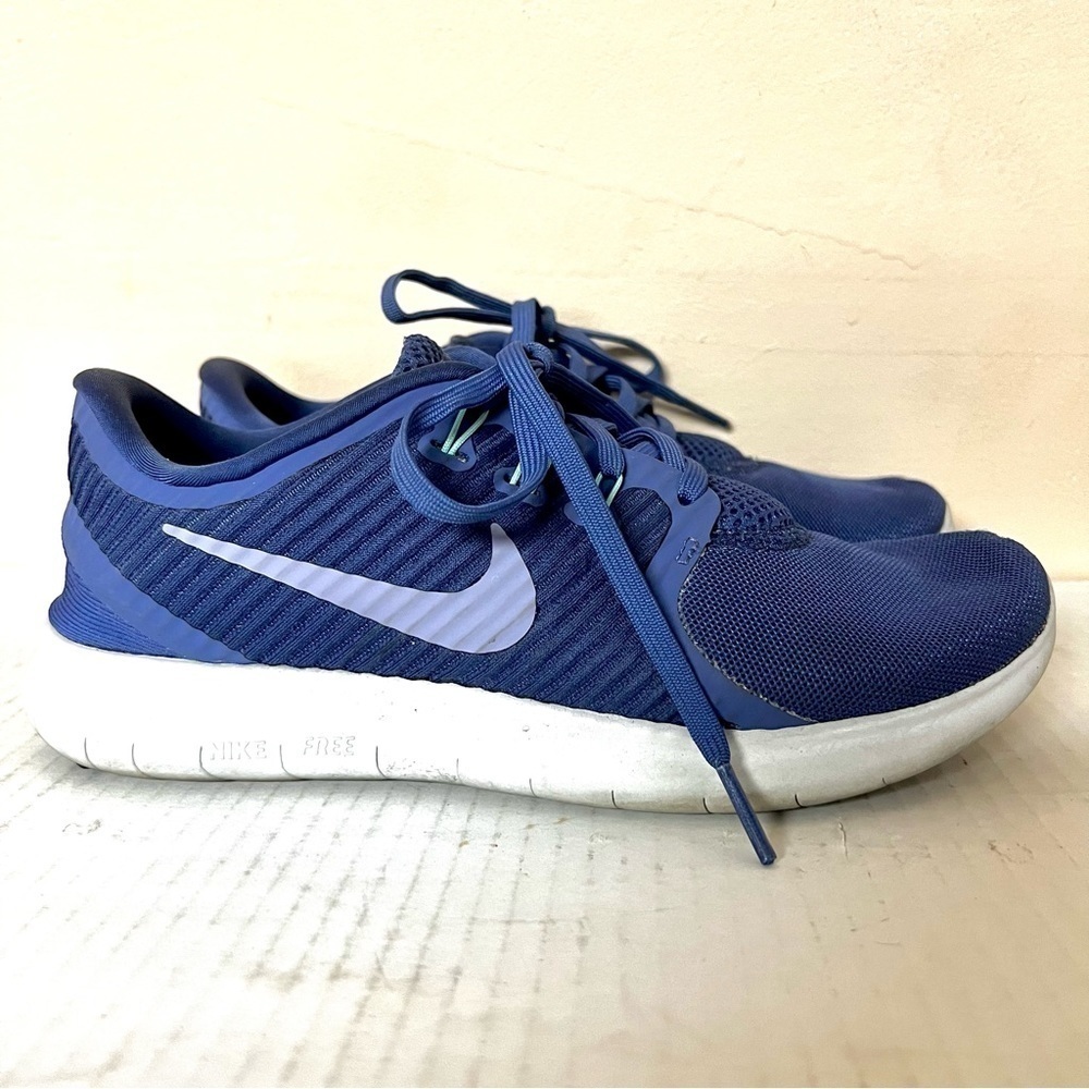 Nike Free RN Commuter Running Blue Sneakers Shoes Women's Size 6